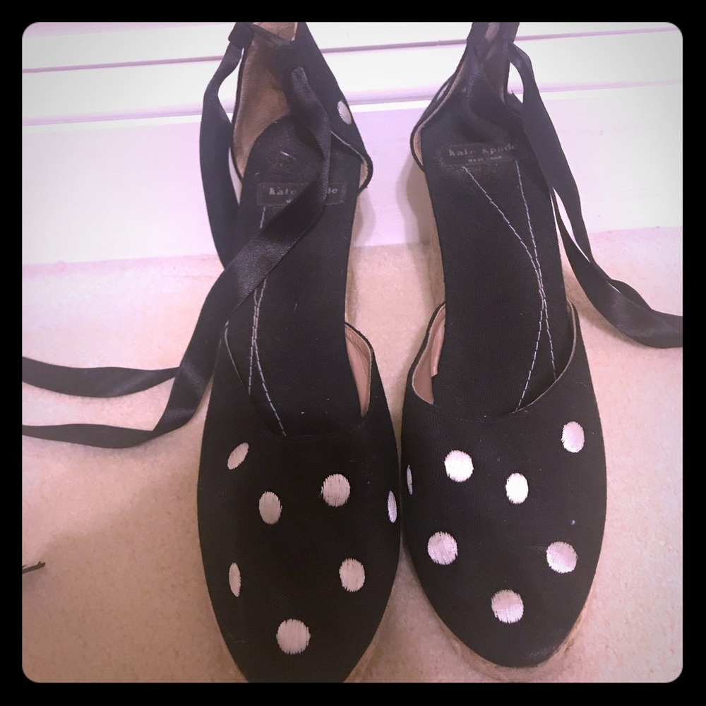 Kate spade lace up platforms.